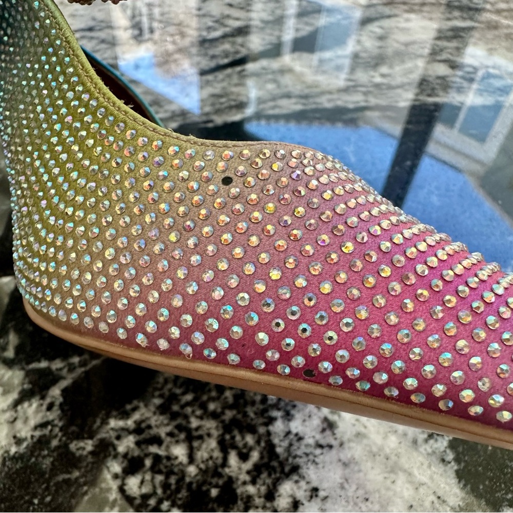 Kurt Geiger Rainbow Rhinestone Pumps 9 NWOT - Picture 7 of 7